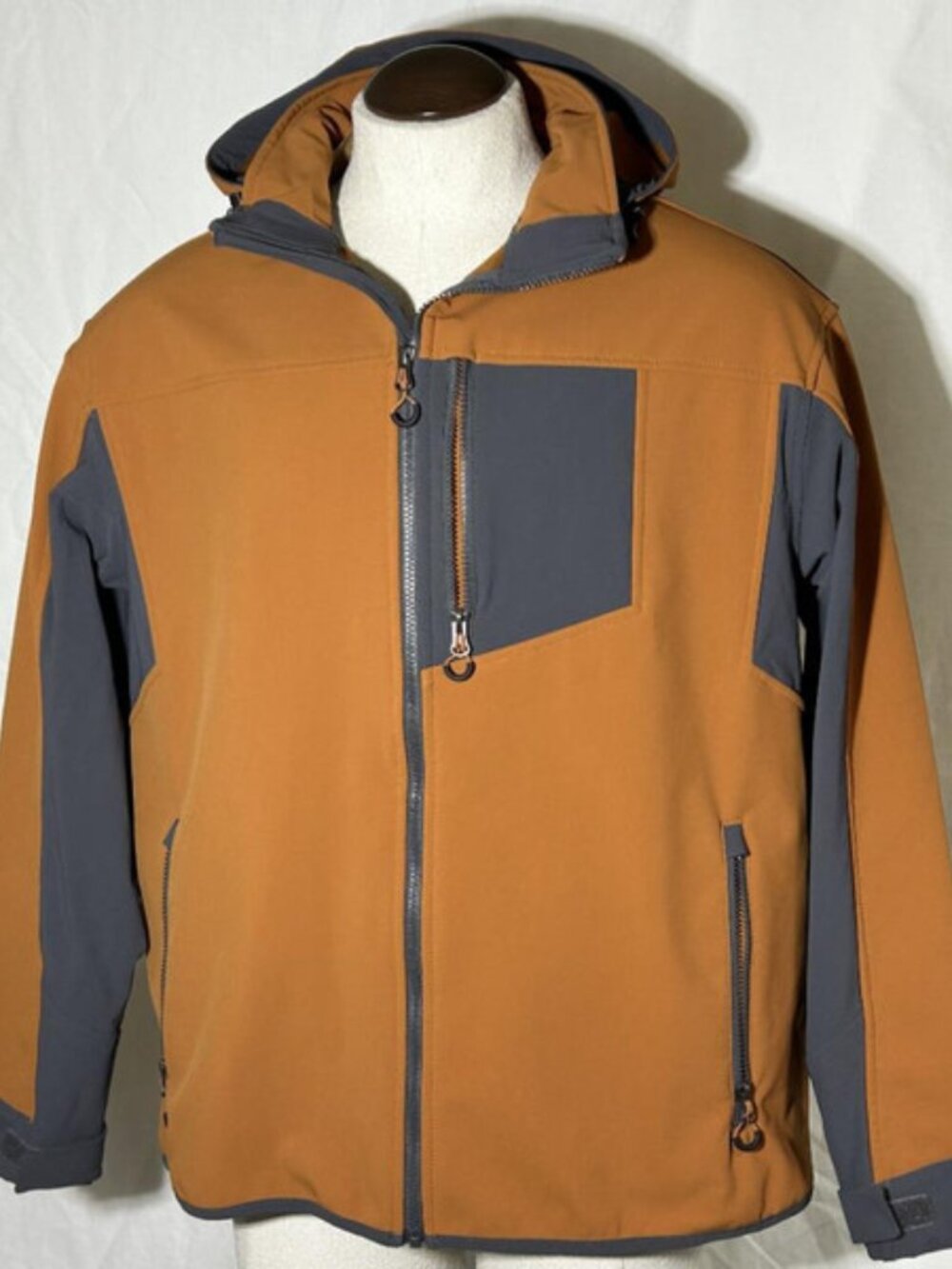 NEW Duluth Trading Co Black Hills Windfront Zip Off Hooded Jacket Men's Large